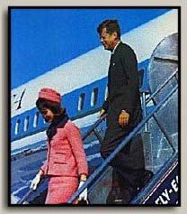 JFK and Jackie depart Air Force One in Dallas